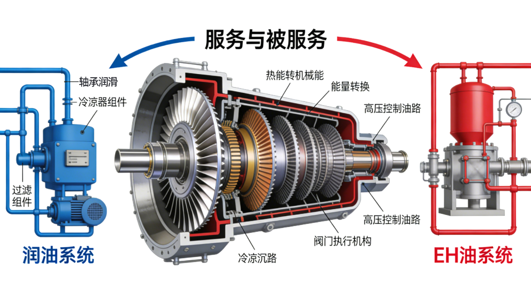 透平系統與潤滑油系統、EH油系統的功能定位與關聯分析 圖3
